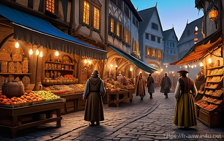 아키에이지 생활 기술 레벨업 - **An idyllic fantasy village farm.** A cheerful family, including a mother, father, and a child (aro...