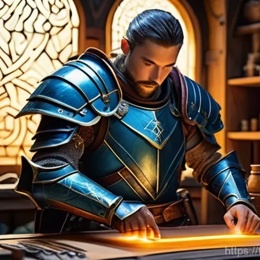 아키에이지 전투력 증가 방법 - **Prompt 1: The Master Crafter's Arsenal**
"A meticulously detailed, full-body shot of a seasone...