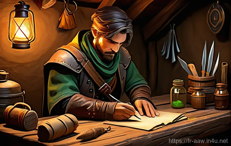 아키에이지 필수 장비 리스트 - Legendary Warrior's Ascent**

"A formidable human warrior stands heroically on a windswept, jagged m...