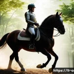 아키에이지 탈것 스피드 비교 - A detailed fantasy scene featuring a swift, majestic horse mount in a lush forest setting, showcasin...
